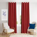 IVAZA Premium Royal Solid Polyester Window Curtains,Window Curtains 5 feet Set of 1 (Maroon)...