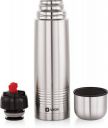 iVBOX Twist-Pro Stainless Steel Double Wall Hot & Cold Vacuum-insulated Bottle 750 ml Flask  (Pack of 1, Silver, Steel)...
