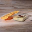 IVEO Borosilicate Glass Container, Fresh Nano | 150 ml, Square, 1 Pc, Yellow...