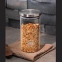 Iveo Borosilicate Glass Jar, Air Tight Jar for Kitchen, Store Max...
