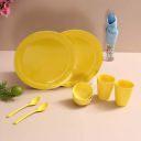 Iveo Melamine Dinner Set, 8-Pieces, Yellow...