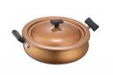 IVEO Non Stick with Lid Non Induction Premium Urali 240 mm with Aluminium NonStick lid Copper 4.5ltrs...
