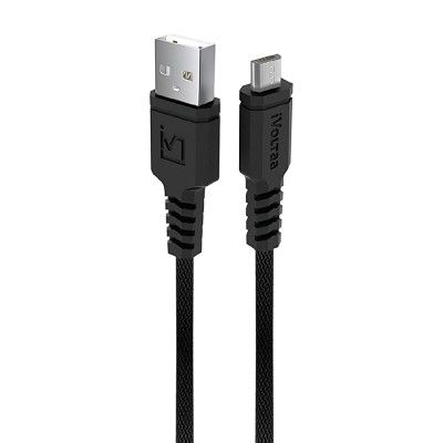 iVoltaa Fishnet Design Sync & Fast Charge Micro USB Cable (1 M / 3.3 Ft. Long - Black)
