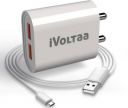 iVoltaa FuelPort 3.0 with Micro USB Cable 15 W 3 A Multiport Mobile Charger...