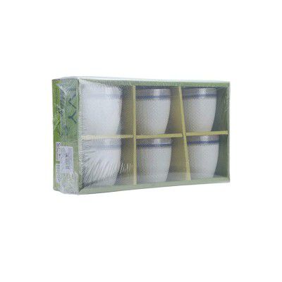IVY by HomeStop Coffee Mug ( White)- Set of 6