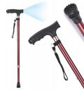 iWalk Aluminum Imported Walking Sticks with Torch/Led Light for Men & Women (Wine)...