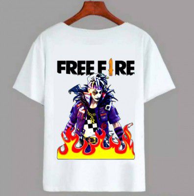 IWF  Boys Printed Polycotton T Shirt  (White, Pack of 1)