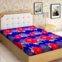 IWS 144 TC Microfiber Single Floral Flat Bedsheet (Pack of 1, Multicolor)...