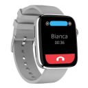 IZI Smart Calling Fitness Smart Watch, Ultra 3D Full Touch HD (Grey Silicone)...