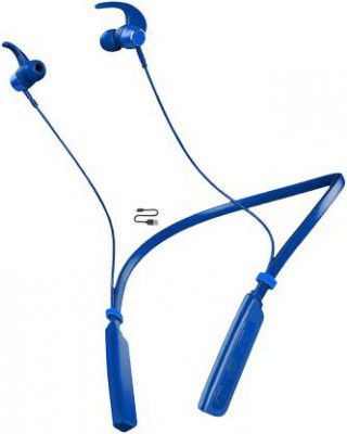IZWI ROCKING BASS 36Hr PlayTime Mic Neckband Wireless Headphones Earphones-A12 Bluetooth Gaming Headset&nbsp;&nbsp;(Blue, In the Ear)