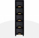 J K INTERNATIONAL 5 Compartments Plastic Chest of Drawers (Black)...