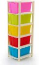 J K INTERNATIONAL 5 Compartments Plastic Modular Drawer  (Multicolor)...