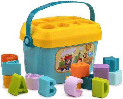J K INTERNATIONAL Baby First Blocks Color & Shape Toy Educational Sorting Box for Kids (Multicolor)