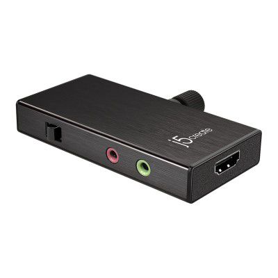 j5create Live Video Capture Card - HDMI to USB-C, Supports 1080p 60FPS Video and Audio Recording