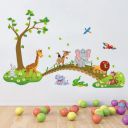 JAAMSO ROYALS Multicolor Birds Tree Design Kids Decor Vinyl Self Adhesive Wall Sticker (90 cm X 60 cm) AY301...