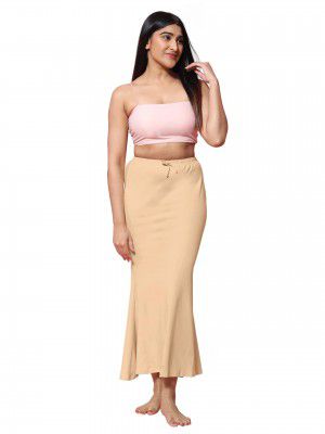 Jaanvi fashion Women's Lycra Fishcut Saree Shapewear,Petticoat,Skirt,Comfortwear(Side Slit)
