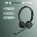 Jabra Evolve 65TE | USB-A MS Stereo | BTHEADSET+ BT DONGLE(PC),On Ear,Black...