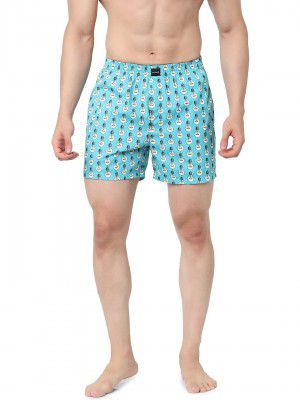 Jack & Jones Men's Cotton Modern Regular Printed Boxer Shorts (Pack of 1)