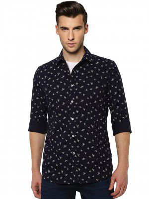 JACK & JONES Men's Cotton Printed Slim Fit Shirt