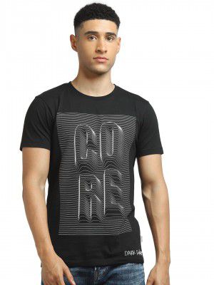 Jack & Jones Men's Printed Slim Fit Crew Neck T-Shirt