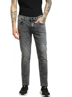 JACK & JONES Mid Wash Cotton Regular Fit Mens Jeans