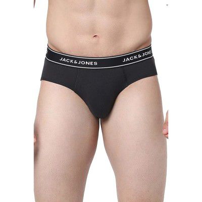 JACK & JONES Solid Cotton Regular Fit Men's Briefs