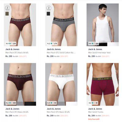Jack & Jones Briefs Pack Of 2 @299