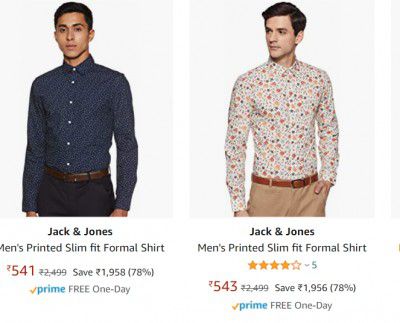 Jack & Jones Men's Clothing Upto 80% Off