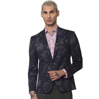 Jack & Jones Mens Notch Lapel Slim Blazer