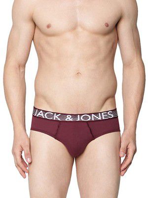 Jack & Jones Mens Solid Brief