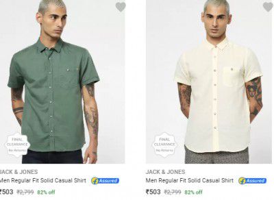 Jack & Jones Shirts Upto 80% Off