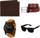JACK KLEIN Watch, Sunglass & Belt Combo...