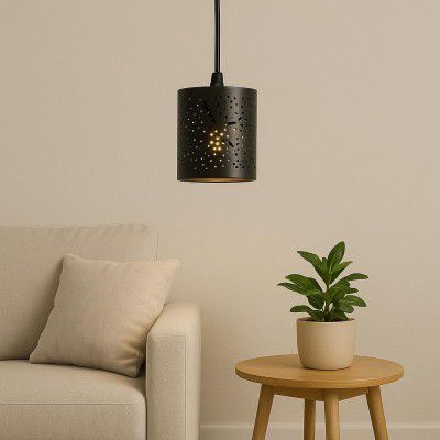 BENE Jack Pendant Lamp, Mild Steel Indoor Chandelier Modern Hanging Lamp, 8 cm (Golden, Pack of 1 Pc)