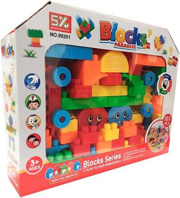 Jack Royal 103 Pcs DIY Interlocking Building Blocks Puzzle Toy Set, Toys Set for Kids