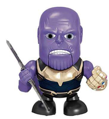 Jack Royal Battery Operated Dancing Thanus Robot Action Figure Musical Superhero with Cool Light Sound and Dance Avinger Action Figure Toy for Kids Toddlers