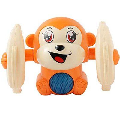 Jack Royal Dancing and Spinning Rolling Doll Tumble Monkey Toy Voice Control Banana Monkey
