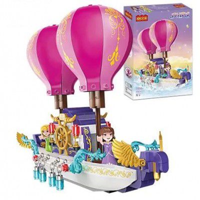 Jack Royal Fairy Ship Ballon Fairy Copter Girls & FriendsTiny Blocks and Bricks Imagination and Pretend Play for Kids (Fairy-Copter)
