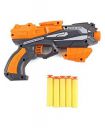 Jack Royal Foam Blaster Gun Toys Safe and Long Range Galaxy Gun with Soft Bullets for 3+ Kids - Grey Orange...