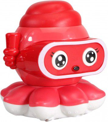 Jack Royal Friction Powered Octopus Model with Rotatable Eyes Cartoon Octopus Fun Toy Car Gift for Boys Girls (Pack of 1, Multicolor)