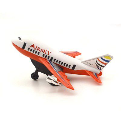 Jack Royal Mini Jet A-747 Airsky Airplane Pull Along Toy (Assorted Colors)