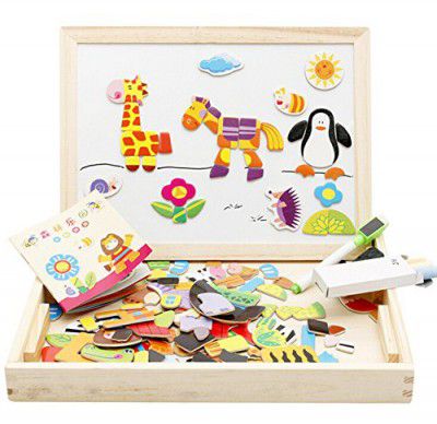Jack Royal Wooden Toys for Kids with Learning Board (Forest Paradise)