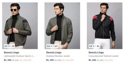 Jackets for Men Start at ₹679