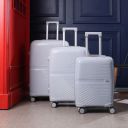 JACY LONDON Soft Body Set of 3 Luggage  - Grey...