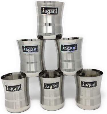 Jagani Steels Stainless Steel Water Glass - Set of 6