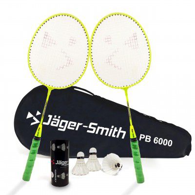 Jager-Smith PB 6000 Combo Aluminium Badminton Racquet with Tempered Steel Shaft