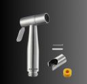 JAGGER JAG144 Stainless Steel Heavy Duty Spray Health Faucet Gun for Bathroom Toilet [1pc Gun with 1 Pcs Hook & 1 Pcs Teflon Tape ], Brushed Finish (Large, 1)...