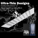 JAGGER JAG213 Rain Shower Head, High Flow Stainless Steel Square Rainfall Showerhead (SILVER [ CHROME FINISH ], 6 X 6 INCH)...