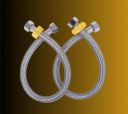 JAGGER JAG324 Stainless Steel Braided Flexible Connection Pipe for Geyser, Wash Basin & Toilet Flush | SS Wire Water Supply Hose | Leak Proof, Rust Resistant, (Silver, 24 Inch) - Pack of (2)...