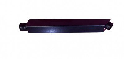 JAGGER JSA2203 Stainless Steel 304 Rectangle Square Shower Arm With Wall Flange And Teflon Tape (9 INCH, MATT BLACK)