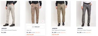 JAINISH Trousers Upto 90% Off
